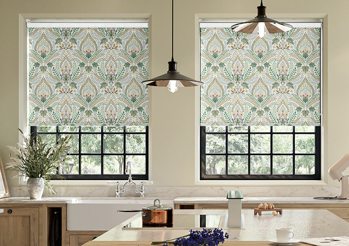 Script, Vintage Green - Roller Blind - Image 3